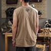 American Retro Heavy Vest Men's Summer Loose Casual Sleeveless T-shirt Basketball Fitness Sports Shoulders
