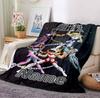 Custom Name Cosmic Warrior Flannel Blanket Throw Blanket Soft Warm Sofa Bed Decor Unique Gift