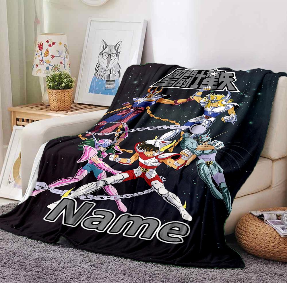 Custom Name Cosmic Warrior Flannel Blanket Throw Blanket Soft Warm Sofa Bed Decor Unique Gift
