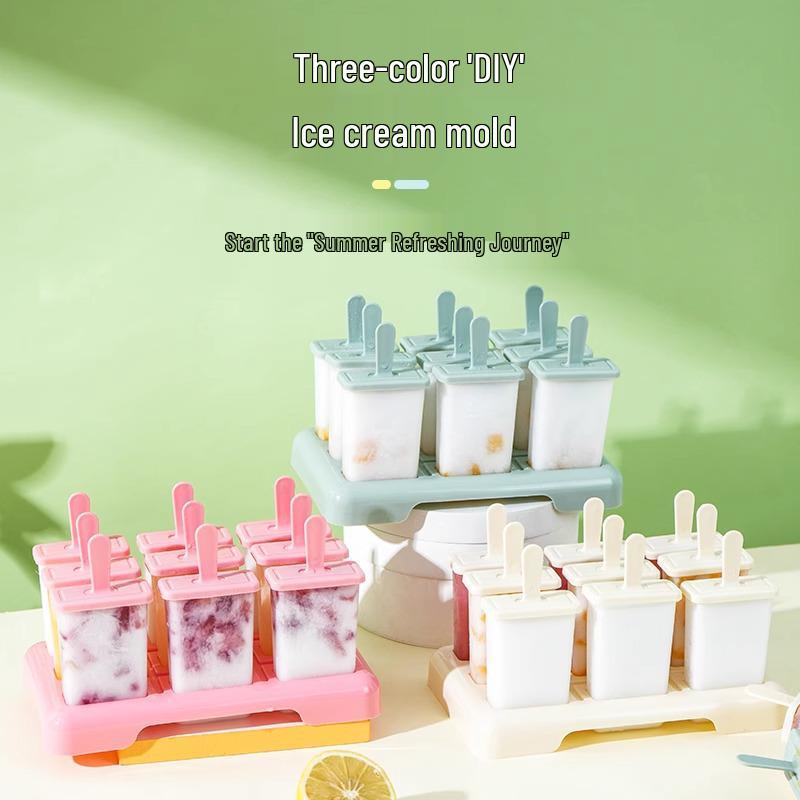 Eisform für selbstgemachte Eis am Stiel mit Deckel - Perfekt für gefrorene Leckereien für Kinder!