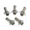 2Pcs Complete Plug Socket GX16 Square Flange 2 3 4 5 5 6 7 8 9 10 Male And Female Plug 16M Connector