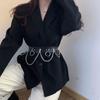 Trendy Black Wide Waist Chain Belt For Women Perfect For Dresses And Coats