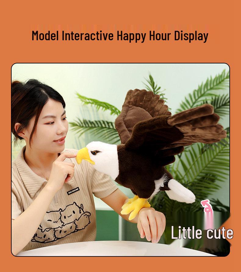 Cross-border Bald Eagle Plush Toy for Home, Office, or Living Room Decor