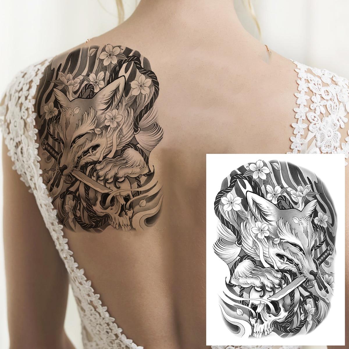 

Временная татуировка в виде совы, леса, для мужчин, женщин, детей, мальчиков, льва, поддельные татуировки монстра, наклейка, компас, черная переноса воды, татуировки, рука