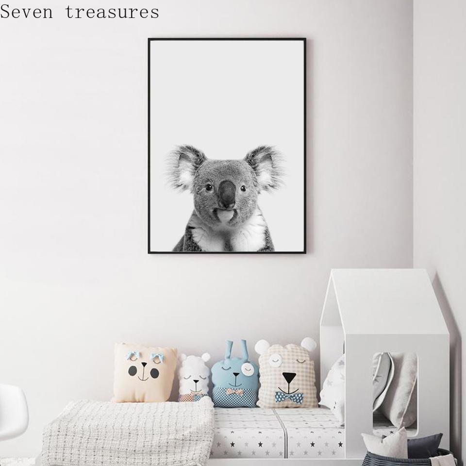 Baby Koala Poster for Nursery, Animal Decor, Picture Prints, Children Room Decoration, Painting Posters, Australian Home Decor