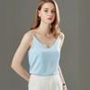 Sling Vest Women's Bottom with Satin Top Inside, Imitation Silk Loose Outside, Fat MM Large Size Women's Clothing Is Sexy