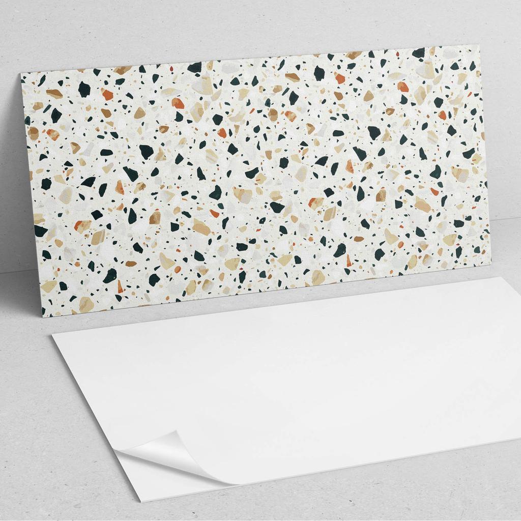 Winylowy Panel Samoprzylepny Do Dekoracji Ścian 120X60 Cm Wzór Z Kamieniami W Tle