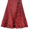 Halloween Skirt Jacquard Fishtail Women Punk Style Vintage Ruffles Bodycon Skirt