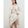 Anggae Wonderer Wrinkle String Mini Skirt Ivory