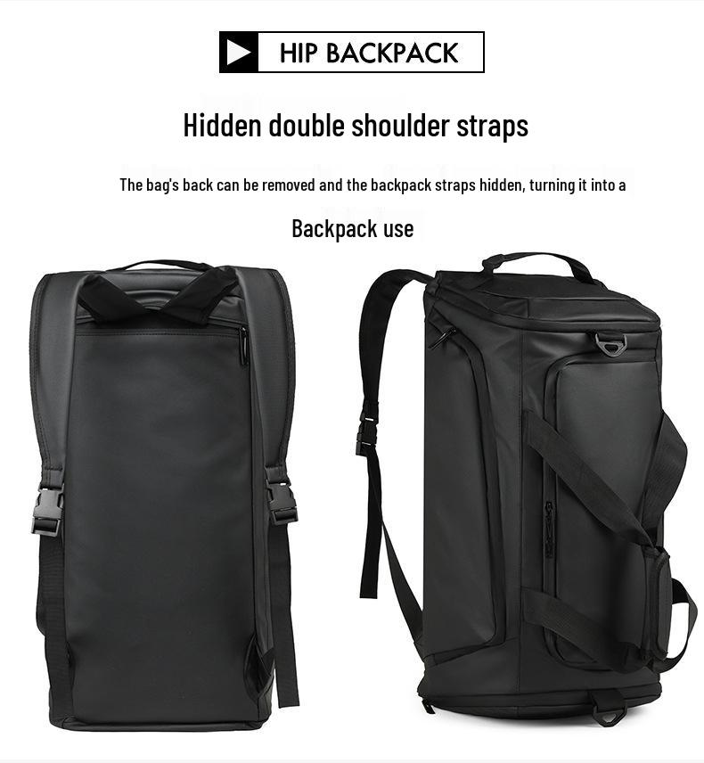 Stylish Men's Travel Bag - Large Capacity Gym Bag with Dry/Wet Separation & Shoe Compartment