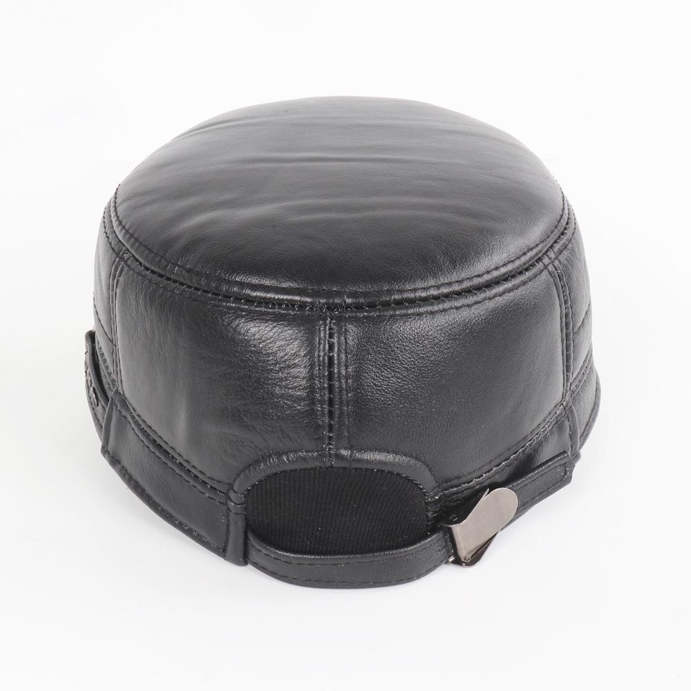 Hatter i ekte kuskinn for menn høst og vinter ekte kuskinnshatt utendørs hold varm naturlig kuskinnscaps