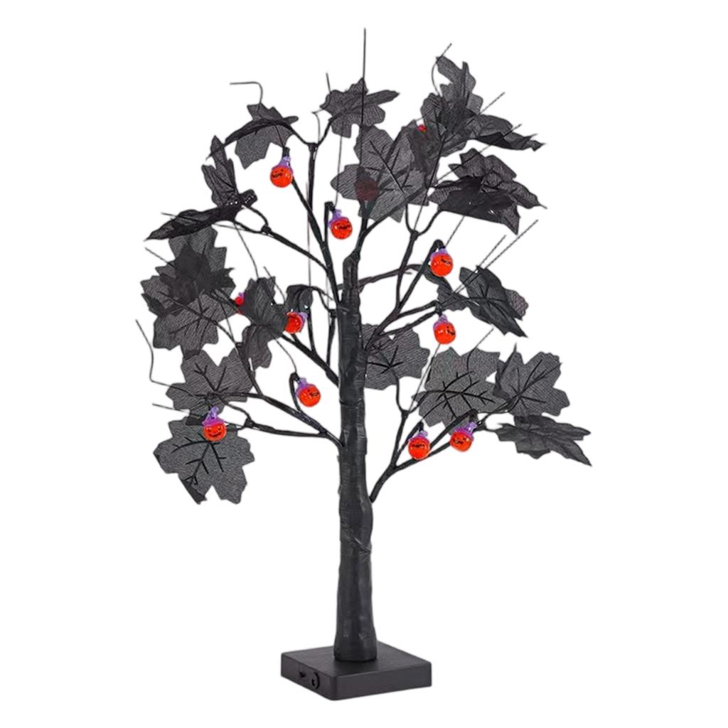 LED Simulation Tree Lights Halloween Creative Room Festival Decoration Tree Lights,Without Battery
