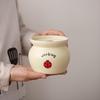 Horned Pansy Individual Ceramic Stew Pot with Lid