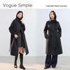HSTYLE Women's Double-Sided Wool Blend Long Belted Coat