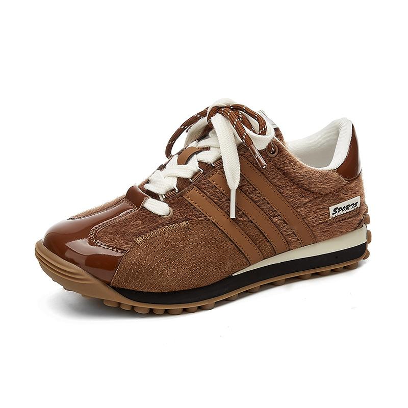 

Trendy shoes elite new classic running shoes casual fashion non-slip wear-resistant sports retro men s and women s casual shoes 35 коричневий