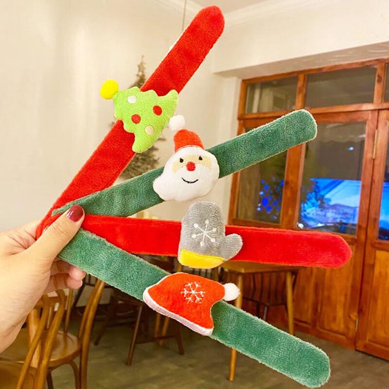 Christmas Slap Bracelets 10-Pack