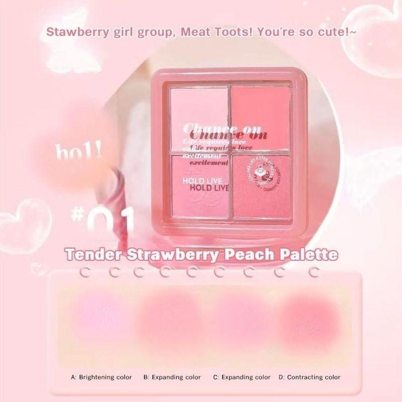 HOLD LIVE - 4 Colors Blusher Palette (1-2)