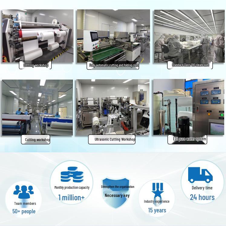 Ultra-Fine Fiber Dust-Free Cleaning Cloth for Optical Screens and Hardware