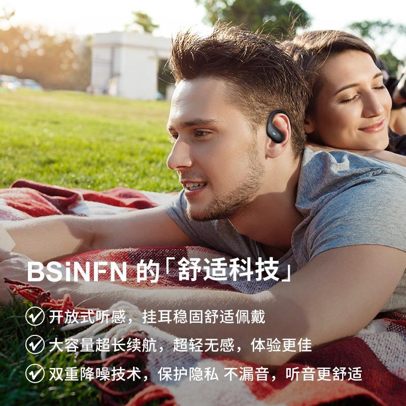 Intelligent Technology Digital Noise Reduction Ear-mounted Wireless Earphones Can't Move Bilateral Stereo Bluetooth Earphones