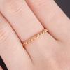 Temperament Smooth Twist Ring, Women'S Minimalist Copper-Plated Rose Gold Jewelry.
