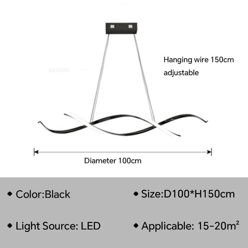 Modern LED Pendant Light For Living Dining Room Hotel Bedroom Bar Ceiling Chandelier Indoor Home Decor Lighting Fixture Luster