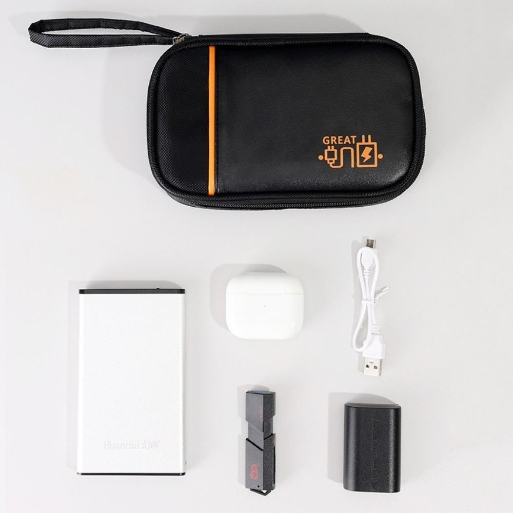 Dust Proof Earphone Bag Organizer Large Capacity Charging Treasure Box  Electronics Organizer