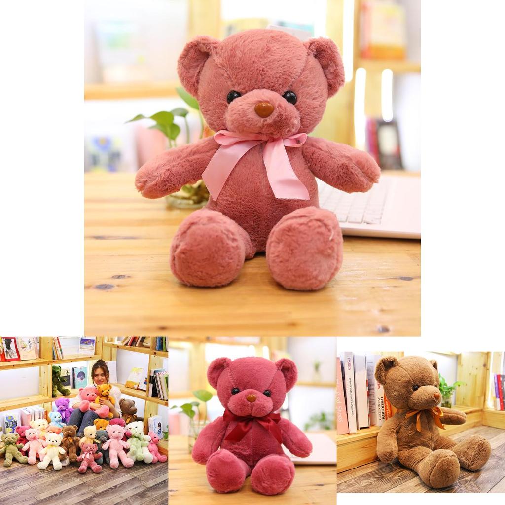 Soft And Skin-friendly 11.8-21.6 In Colored Teddy Bear Plush Perfect Gift For Kids And Home Decor
