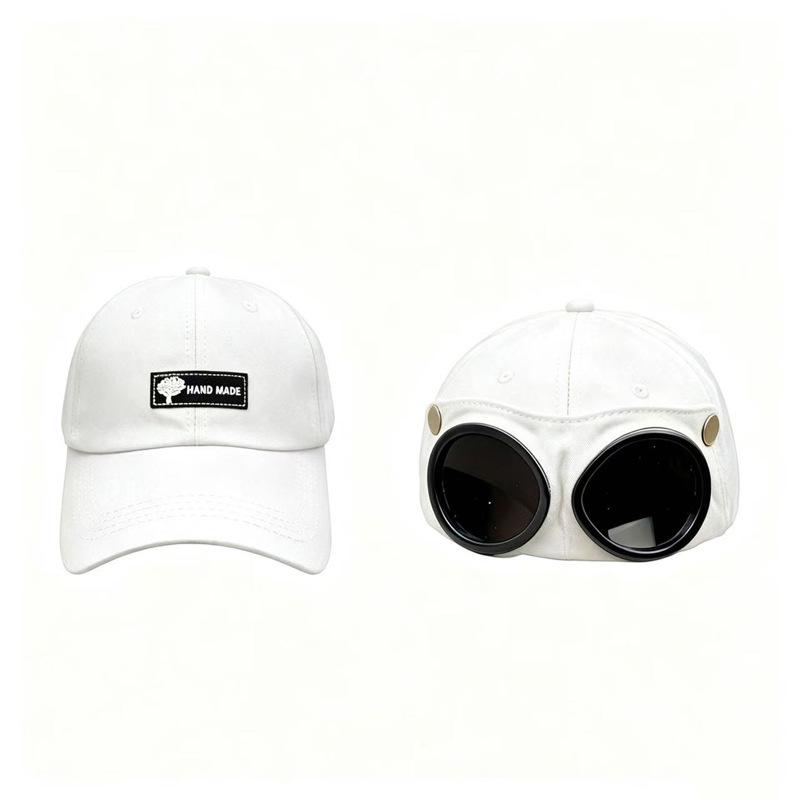 Cute Cat Ears Aviator Sunglasses Hat - Women's & Children's Sunshade Cap