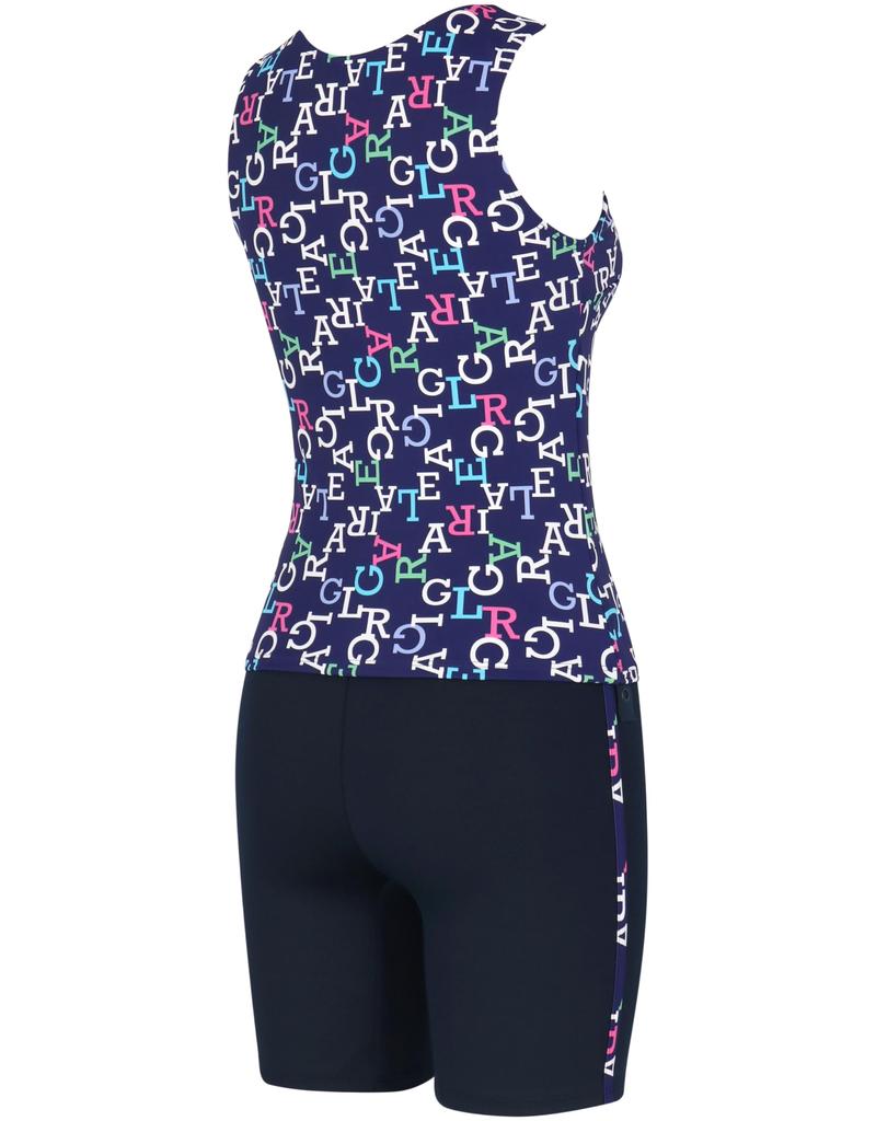 Wacoal Separates Covers and Plus Size KO Size 11 Swimwear Full-Shape Swimsuit, Belly, Back, Hips, Thighs, Fitness, SWS735, Women's