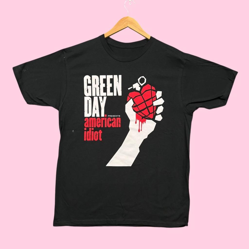 Green Day American Idiot Album Punk Rock Band Tee L