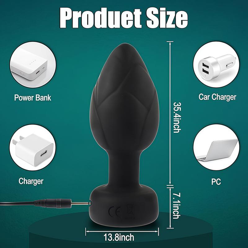 Anal Plug Vibrator Butt Plug Prostate Vibrating Massager Remote Control Female Masturbator Sex Toy for Couple with LED Light