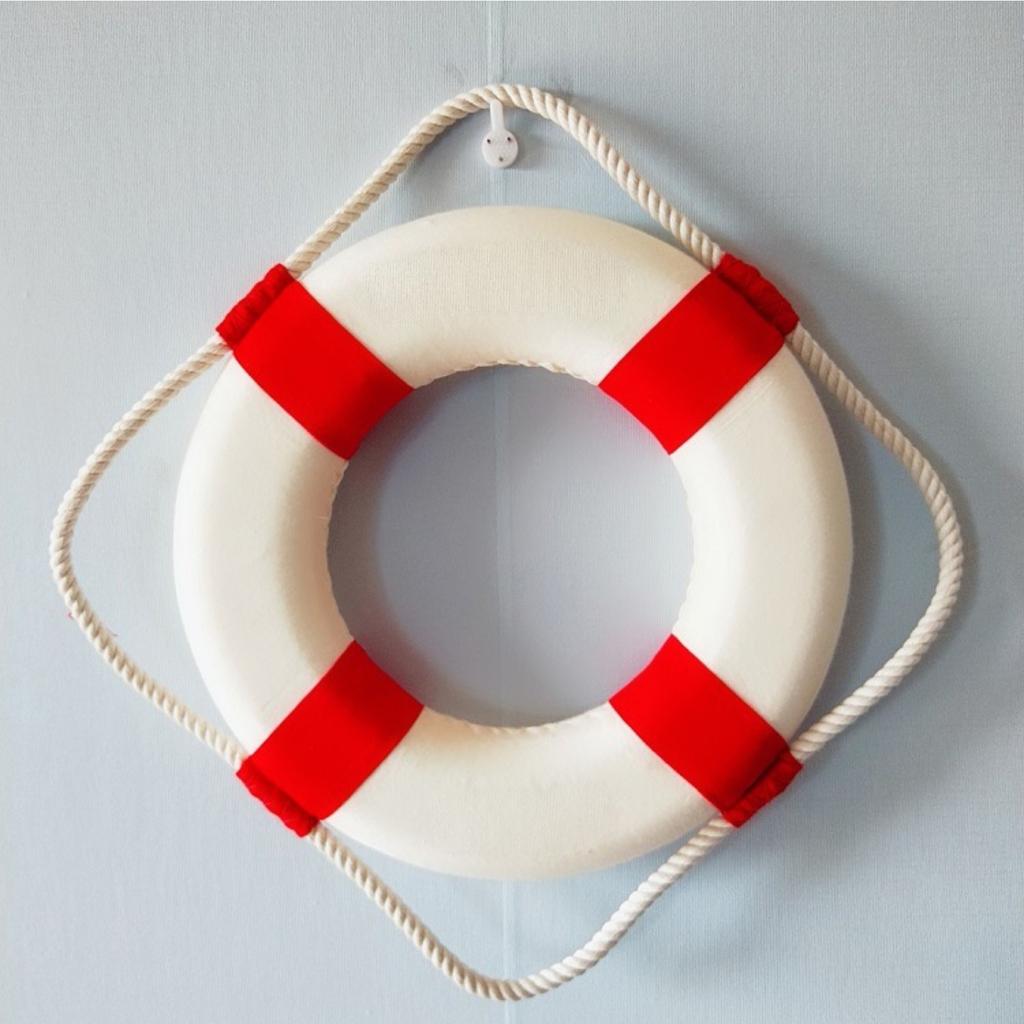 Mediterranean Wall Creative Decoration Lifebuoy Wall Hanging Wall Decoration Foam Swimming Ring