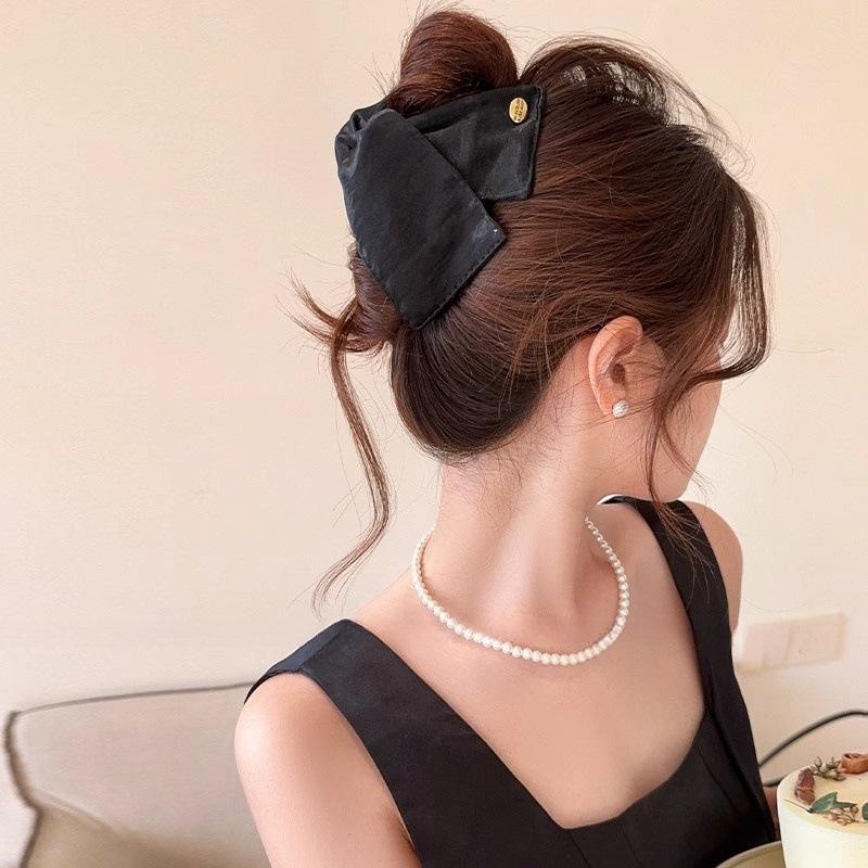 Korean Ins Striped Triangular Hair Clip For Updo At The Back Of The Head Shark Clip Hairpin Women Hair Accessory