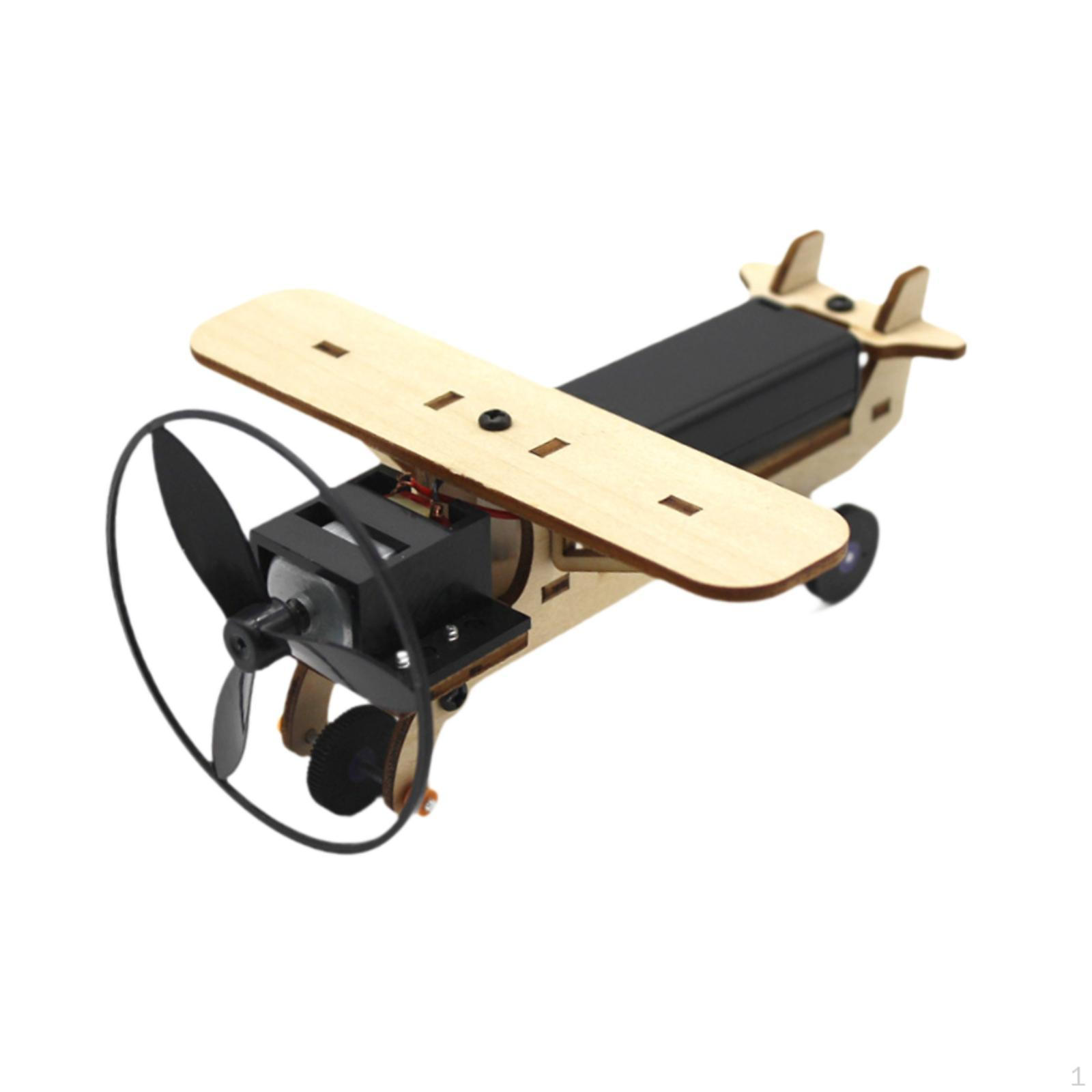 3D Assemble Aircraft Model DIY Science and Physics Experiment Kit Hobbies Gifts Children Educational