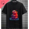 Funny Gamer Capybara Graphic Tshirt Cool Black Casual Tee With Fashion Glasses  Video Game Controller Design For All Seasons