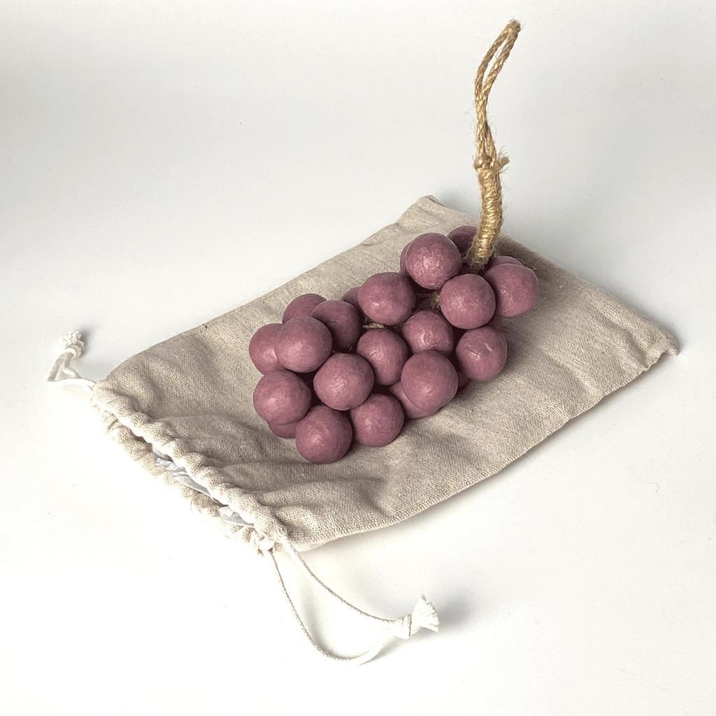 Sapone Artigianale all'Uva | Sapone da Bagno Naturale a Forma di Frutta | Olio d'Oliva e Olio di Cocco | 150g/255g/300g