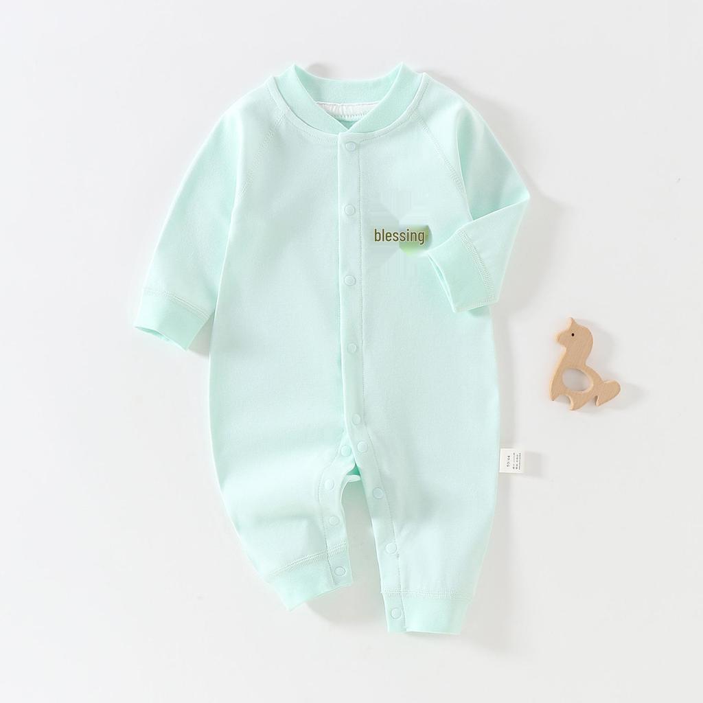 Pure Cotton Long Sleeve Baby Bodysuit for All Seasons