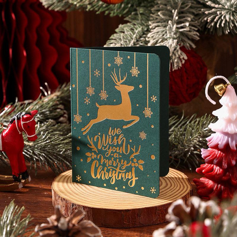 Hot Stamping English Christmas Cards, High-end Christmas Tree Gifts, Gifts for the Elderly, Flower Bouquets, Store Decorations, Small Cards