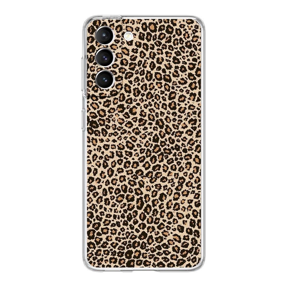 Phone Case For Samsung Galaxy S25 Edge S24 S23 FE S22 Ultra S20 S21 5G S10 Plus S10E Clear Cover Fashion Tiger Leopard Print