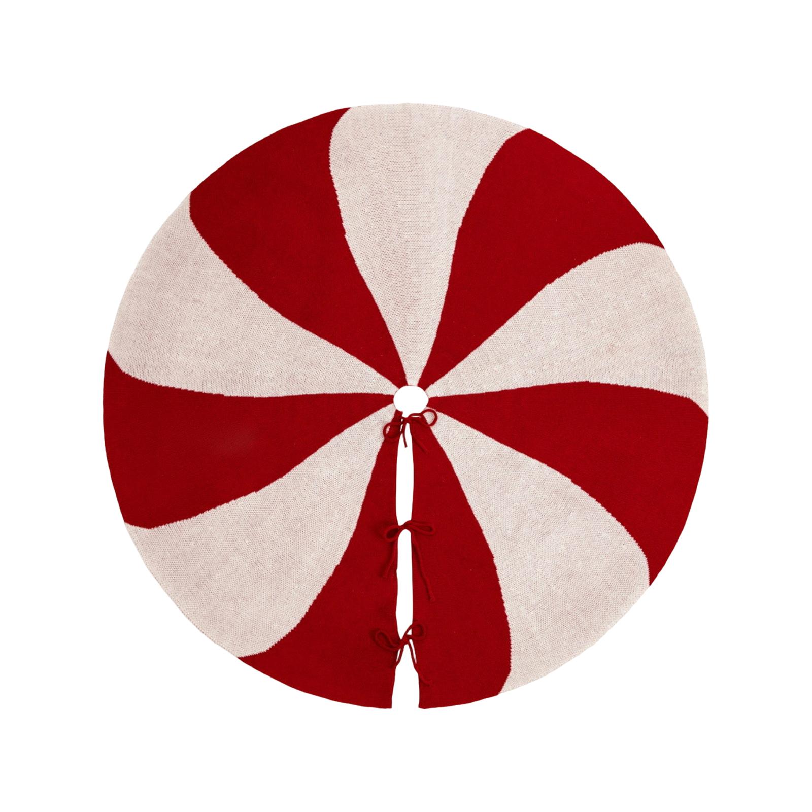 

Christmas Knitted Tree Skirt Crafts Snowflake Elk Christmas Tree Christmas Scene Decoration Props One Size