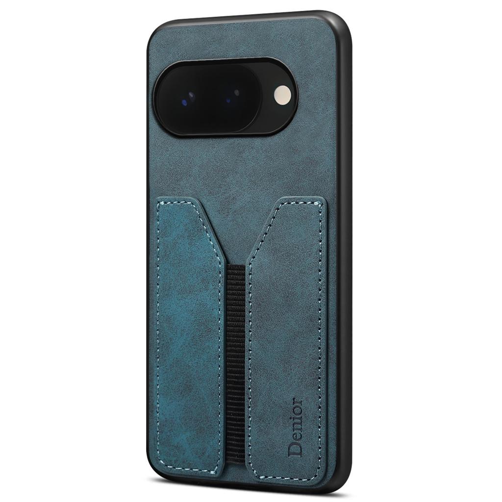 DENIOR For Google Pixel 10a Case Elastic Card Holder PU Leather + TPU + PC Phone Cover