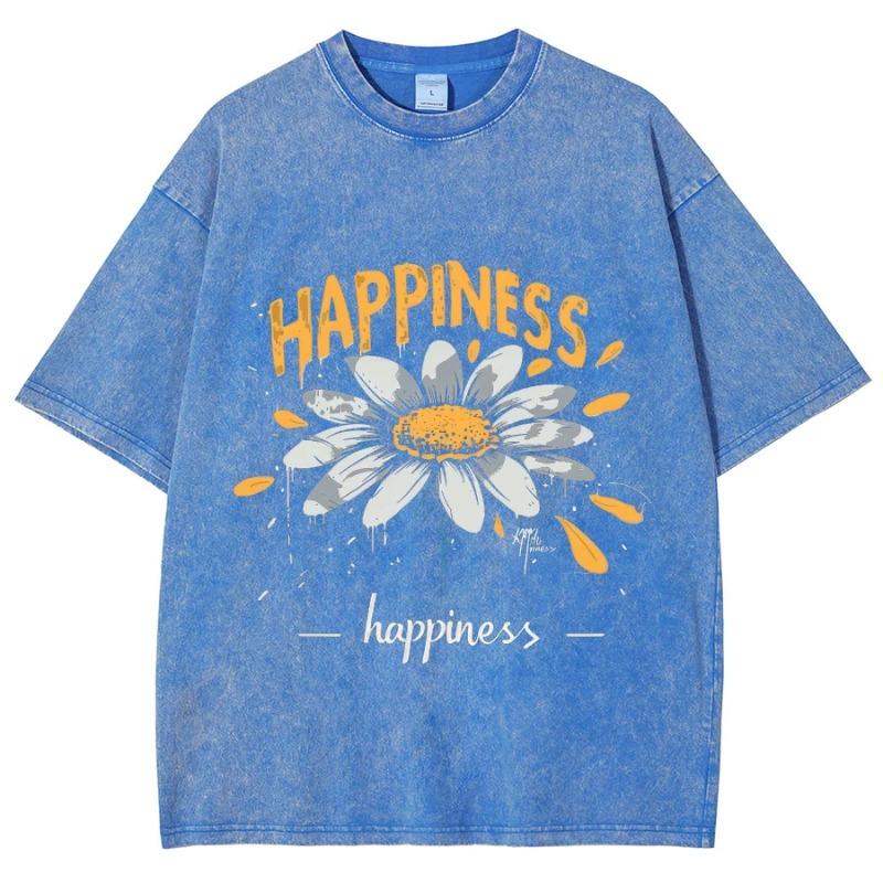Malibu Beach Washed T-Shirt Women Letter Printing Cotton T Shirt Comfortable Crewneck Tops Casual Oversized Tees Female Clothes