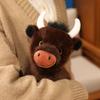 Heiß 1 Stück 27cm Niedliches Hochlandrind Plüschtier Lebensechtes Rind Stofftierpuppe Klassisches Geschenk für Kinder Ranch Souvenirs