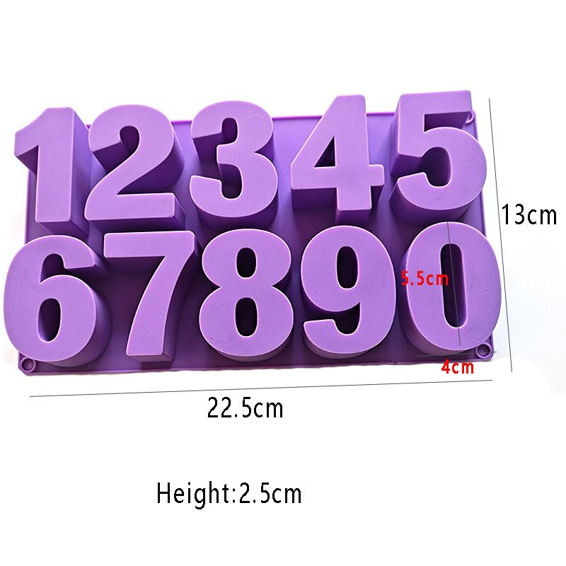 

3D Alphabet Letter Concrete Silicone Molds Plaster Number Capital Lower Case Letters Mould DIY Cake Resin Home Decorations Tools