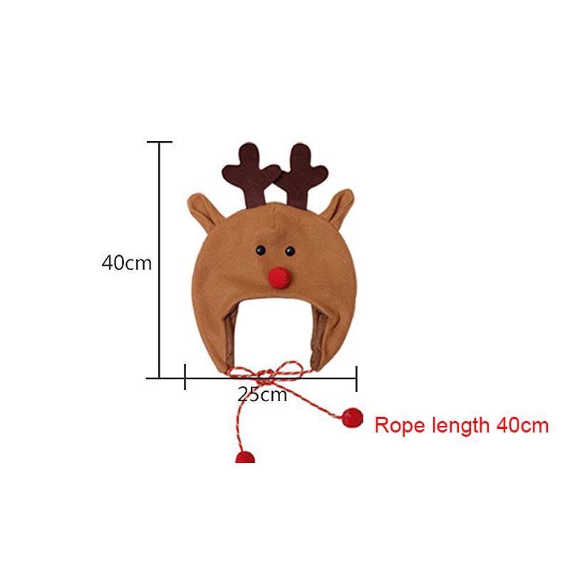 Christmas Hat Christmas Tree Hat Decoration Adult Children's Hat Children's Brushed Cloth Long Rope Cartoon Snowman Elk Hat