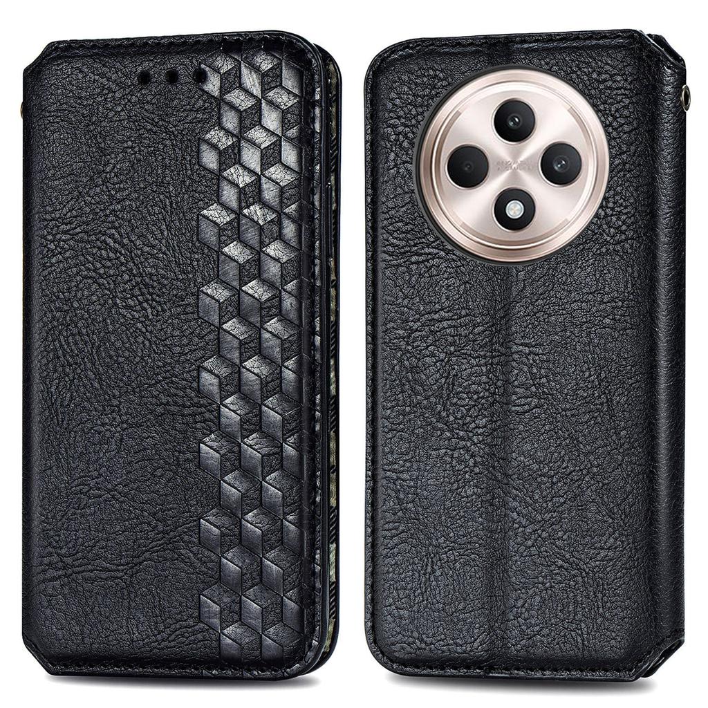 Für TECNO Spark 30C 4G PU Lederhülle Rautenprägung Brieftasche Ständer Handyhülle