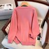 Plus Size Women's Loose Knit Cardigan Sweater, Bust 150/160, Size 350/8506