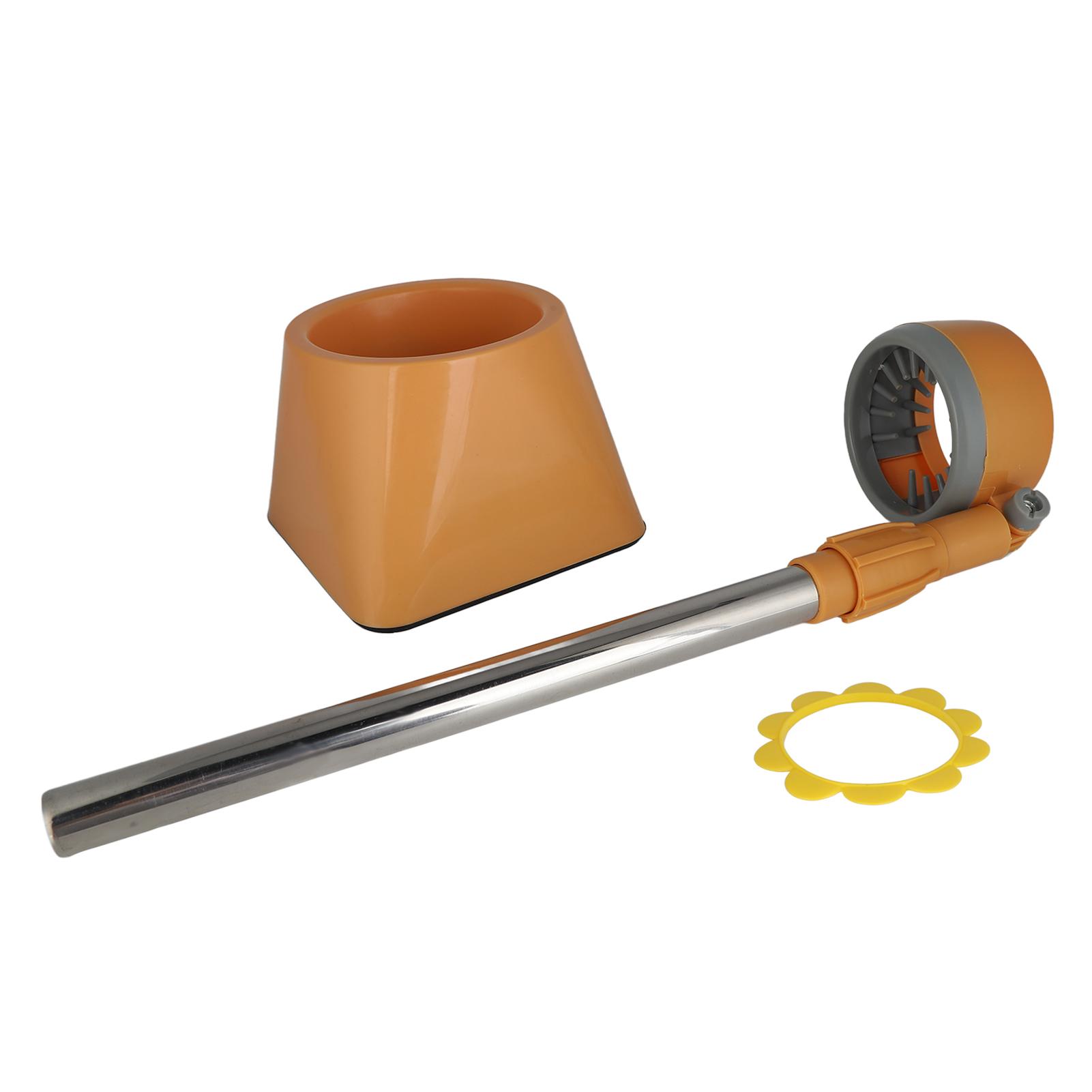 

Гибкая подставка для фена из нержавеющей стали, регулируемый угол, держатель для фена со стабильным основанием With Flower Shaped Ring