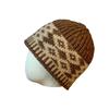Retro Diamond Plaid Woolen Hat for Women in Autumn and Winter Niche Design Knitted Hat Warm and Cold Proof Baotou Cold Hat