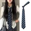 Adjustable Striped Belt Unisex Tie, Print Necktie, Retro Style Length Versatile Casual Accessory Dress Fashionable for Wear